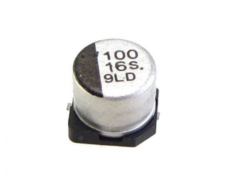 HQ 100uF/16V SMD Aluminum Radial Electrolytic Decoupling Capacitors - Pack of 20