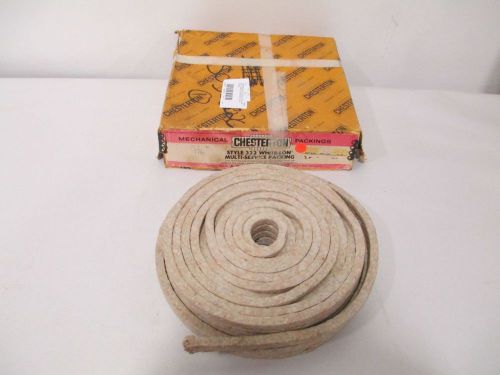 NEW CHESTERTON STYLE 322 WHITE-LON MULTI-SREVICE PACKING 1/4IN 3.2LBS D261720