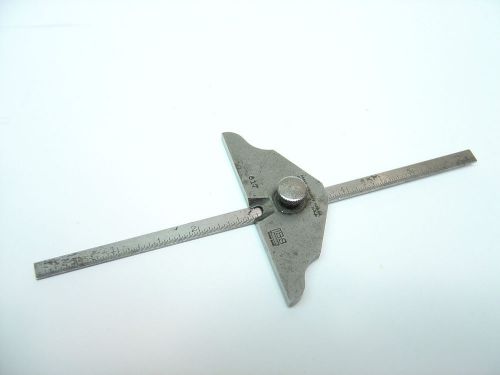 Vintage brown &amp; sharpe co. 6&#034; depth gauge no. 617 ruler protractor machinist for sale