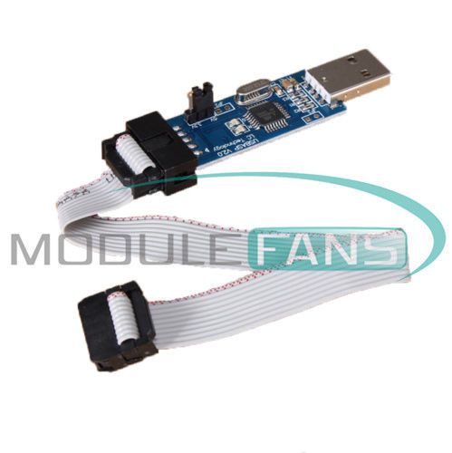 USBASP USBISP AVR Programmer module Adapter 10 Pin Cable USB ATMEGA8 ATMEGA128 M