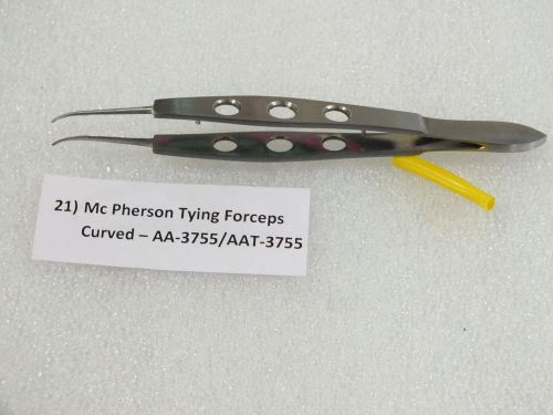 “HLS EHS”  Opthalmic Mc Pherson tying forceps Curved - AA -3755/ AAT 3755