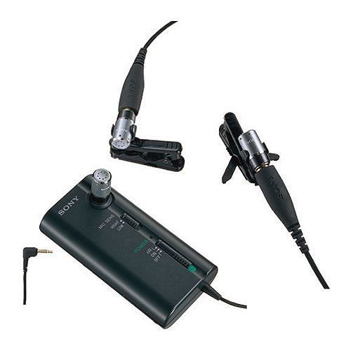 Sony?japan-ecm-cr120 omnidirectional clip-on business microphone noise-reduction for sale