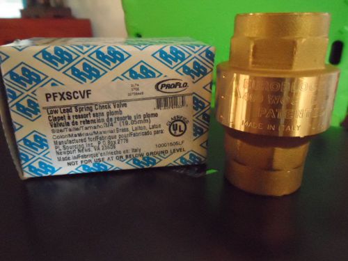 Low Lead Spring Check Valve, BRASS, 3/4 , EUROBLOCK 400 WOG, LEAD FREE