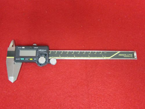 Mitutoyo cd 6 cs 500 196 absolute digimatic 6&#034; digital caliper no battery cover for sale