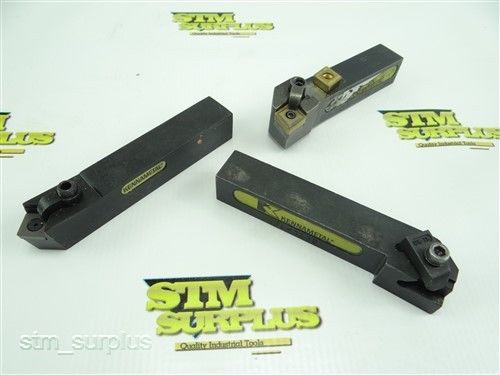 Nice set of 3 kennametal 3/4 shank indexable turning tool holders top notch for sale