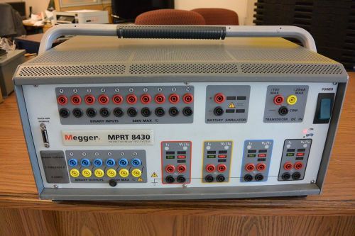 MEGGER MPRT 8430 3 PHASE PROTECTIVE RELAY TEST SET WITH SOFTWARE