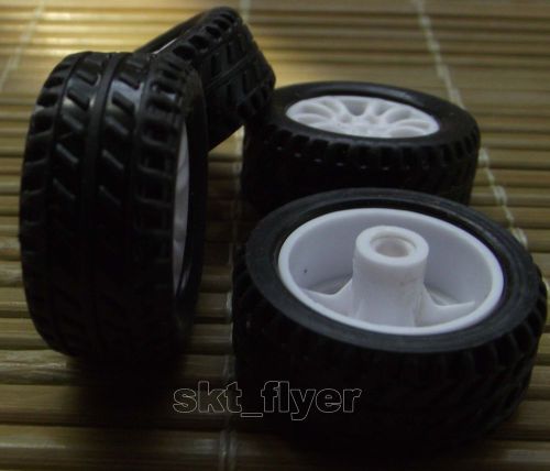 4pcs 20*8*1.9mm hollow rubber car tire toy wheels model robot part for diy for sale