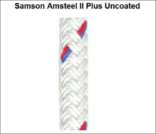70&#039; of 7/8&#034; AmSteel 2 Samson Rope SK-75 Dyneema core Tough Polyester cover