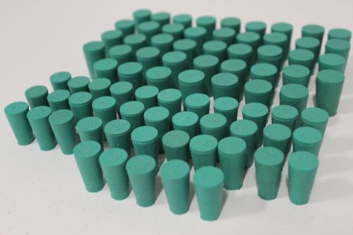 Lot of 72 stopper ground glass erlenmeyer kimax pyrex flat head rubber size 0-00 for sale