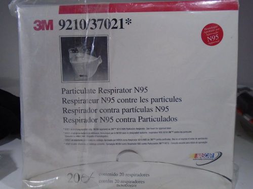 3M 9210/37021 N95 Particulate Respirator Box of 20