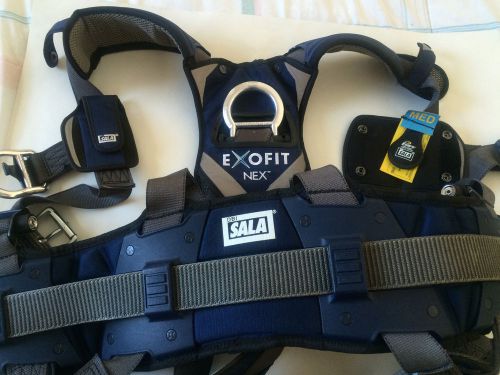 Dbi/sala 1113154 exofit nex construction style full body harness, blue/gray, med for sale