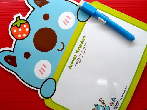 1X Animal Kingdom Writing White Board Tablet Kids Educational Learning Tools D-1