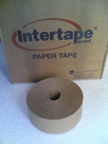 NIB: Box-of-10 600ft Rolls of WATER-ACTIVATE Cardboard Box Sealing PAPER TAPES