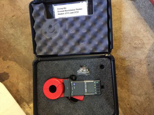 Aemc instruments model 3731 ground tester with hard case and acc for sale