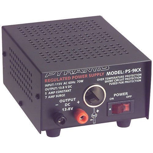 Pyramid PS9KX Power Supply 13.8 VDC 5A 120-534