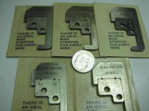 LOT ( 5 ) IDEAL 45-1877-1 WIRE STRIPPER REPLACEMENT BLADE STRIPMASTER TOOL SETS
