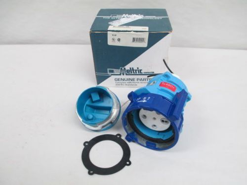 New meltric 89-34043-172 db30 motor receptacle 480v-ac 30a 10hp 4w 3p d219757 for sale