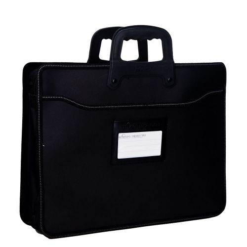 A4 File Bills Document Organizer Simple Design Handbag Brief Case Bag Card Slot