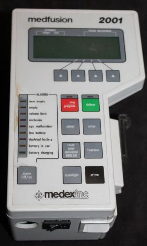 Medex Medfusion 2001 Syring Pluid Infusion Pump for Parts Repair Free Shipping