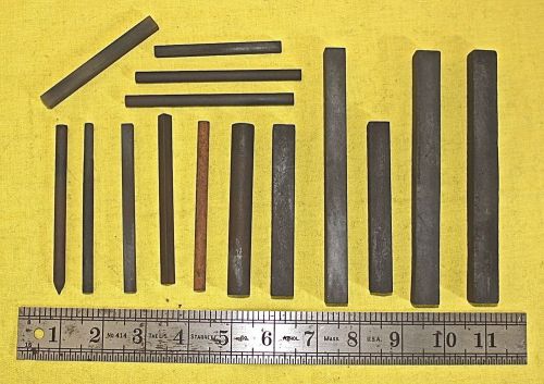 LOT OF MACHINIST HONING STONES OF DIFFERENT TYPES AND SIZES