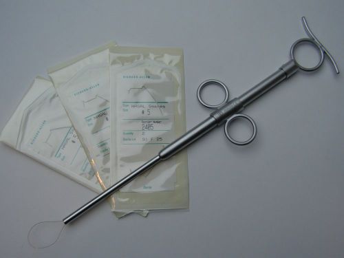EVE Tonsil Snare 11&#034; 27.9cm Without Ratchet &amp; Snare Tonsil  Surgical Instrument