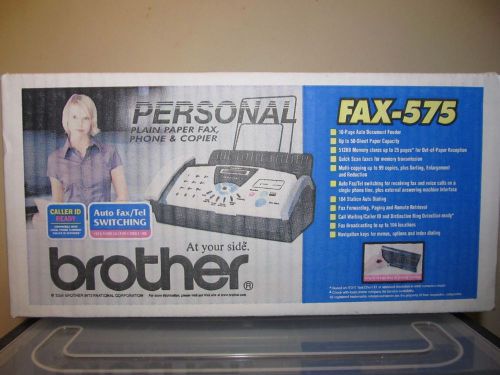 New Brother FAX-575 Plain Paper Thermal Copier Fax