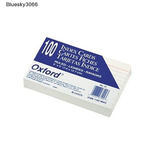 3 x 5 Ruled Index Cards1000 ct Office Home School