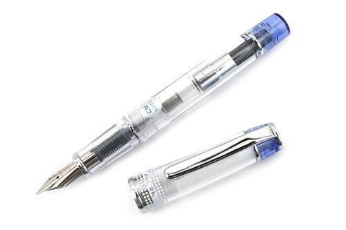 Pilot Prera Iro-Ai Calligraphy-Nib Transparent Blue Body Fountain Pen (FPRN-350