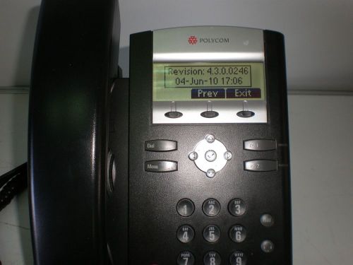 Polycom Soundpoint IP330 SIP   Phone  handset No base No charger 2201-12330-001