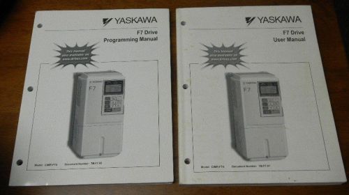 F7 Drive User and Programming Manuals CIMR F7U YASKAWA