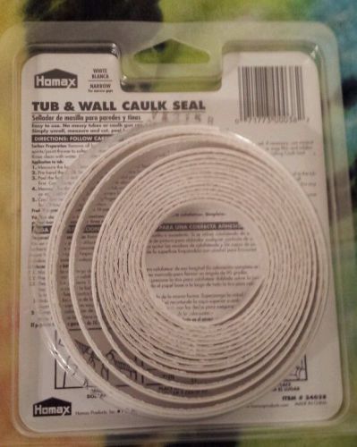 NEW Homax Tub &amp; Wall Caulk Seal for Narrow Gaps 132&#034; :)