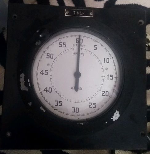 Vintage standard electric time co. s-60 large wall lab timer minutes seconds for sale