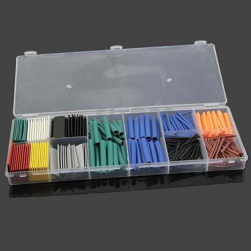 280pcs 9 size assortment 2:1 heat shrink tubing tube sleeving wrap wire kit &amp;box for sale
