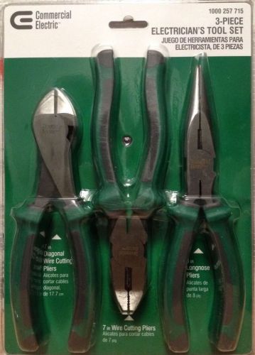 Commercial Electric 3-Pc Electrician&#039;s Tool Set 7 and 8&#034; Model# 1000 257 715
