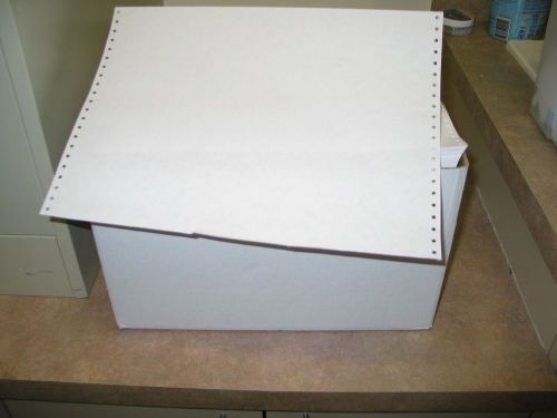 Continuous Perforated edge Computer Paper 14-7/8&#034;x11&#034; 2500 sheets 1 part PICKUP