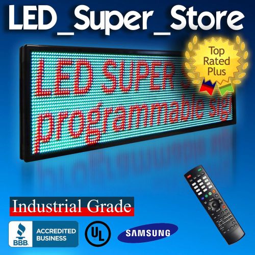 SUPER LED SIGN™ H22&#034; x 70&#034; Tricolor RGY P15 Programmable Outdoor Message Board