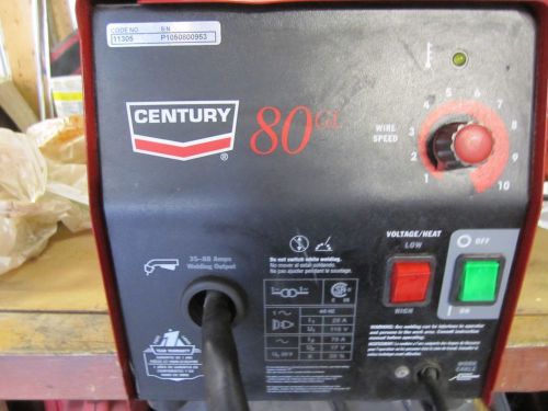 LINCOLN CENTURY 80GL FLUX-CORE MIG WIRE FEED WELDER 110v with Wire Included