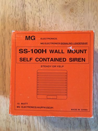 MG SS-100H Wall Mount Self Contained Siren NIB
