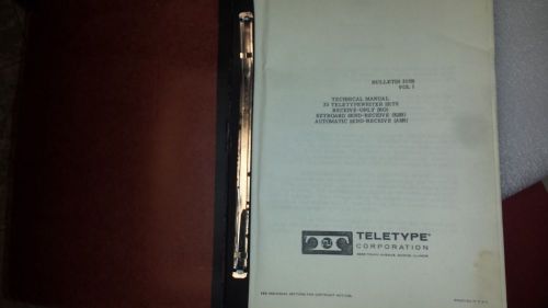 Teletype Corporation Bulletin 310B Volume 1