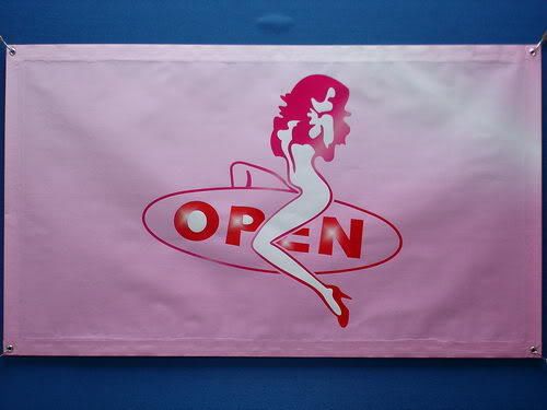 z033 OPEN  Sexy Sex Girl Bar Pub Club Banner Sign NEW