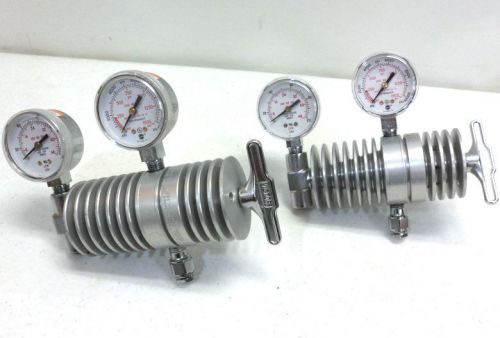 Set of 2 victor sr 312 professional flow meter gauges for sale