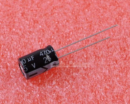 5pcs 470uf 25v radial electrolytic capacitor for sale