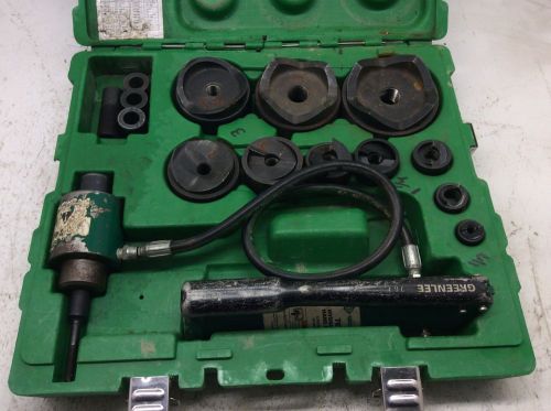 (1) Greenlee 7310SB 1/2&#034; -  4&#034; Slug-Buster Ram Hand Pump Hydraulic Driver Kit