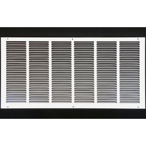 30&#034; x 14&#034; return grille - easy air flow - flat stamped face new for sale