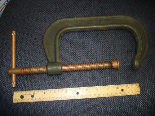 Williams No 406 Drop Forged Steel C-Clamp Made in USA Excellent Free Ship!