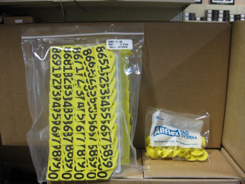 Allflex yellow hog tags w/ # for sale