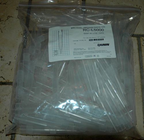 250 pack Rainin RC-L5000 Disposable 5000 uL LTS Pipette Tips
