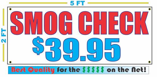 SMOG CHECK w CUSTOM PRICE Banner Sign LARGER SIZE Best Quality for the $$$
