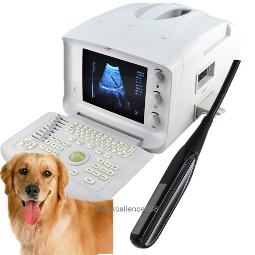 Vet portable ultrasound scanner with rectal probe for veterinary+ 3d software ce for sale
