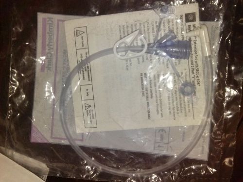 Kimberly clark mic-key extension set right angle sercur-lok clamp  12&#034; 0121-12 for sale